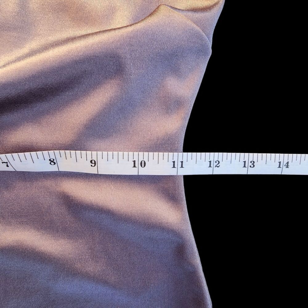 Windsor Satin Mini Women SZ Small Clubwear Sexy Party Hoco Stretch Lavender Bold - Picture 4 of 6